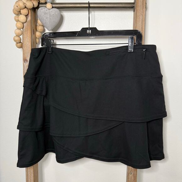 GGBlue Luxe Sport Black Athletic Skort Size X Large - Picture 4 of 7
